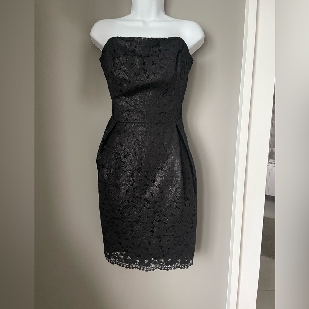 NEW Lilly Pulitzer black lace dress off the shoulder size 14